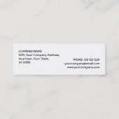 Kleeblatt White "VIP PASS" Visitenkarte dünn (Rückseite)