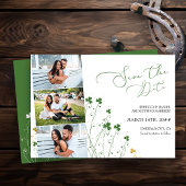 Kleeblatt Wildblume Elegant Wedding 3 Foto Save The Date