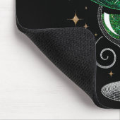 Kleeblatt Wine Gles Drinks St Patricks Day Irish Mousepad (Ecke)