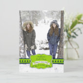 Kleeblatt Wish Foto Card (Stehend Vorderseite)