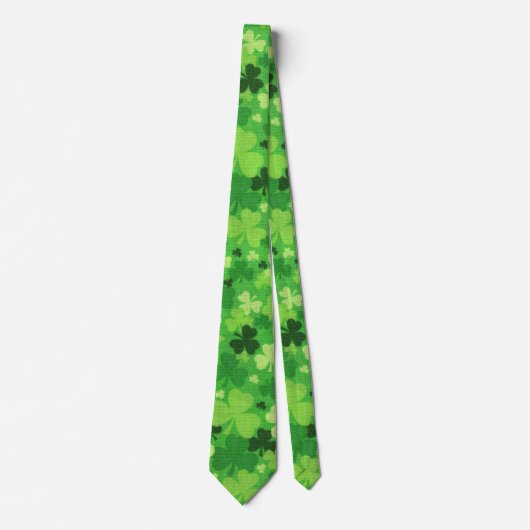 Kleeblatt "Woven Cloth" St. Patrick's Day Krawatte (Vorderseite)