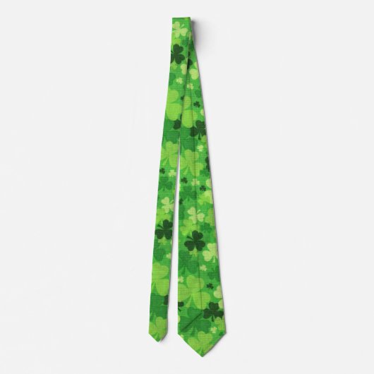 Kleeblatt "Woven Cloth" St. Patrick's Day Krawatte (Rückseite)