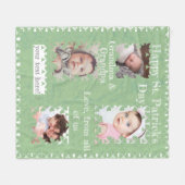 Kleeblatt Wunderschöne Fotorahmen Fleece Blanket (Vorderseite (Horizontal))