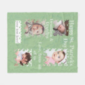 Kleeblatt Wunderschöne Fotorahmen Fleece Blanket (Vorderseite (Horizontal))