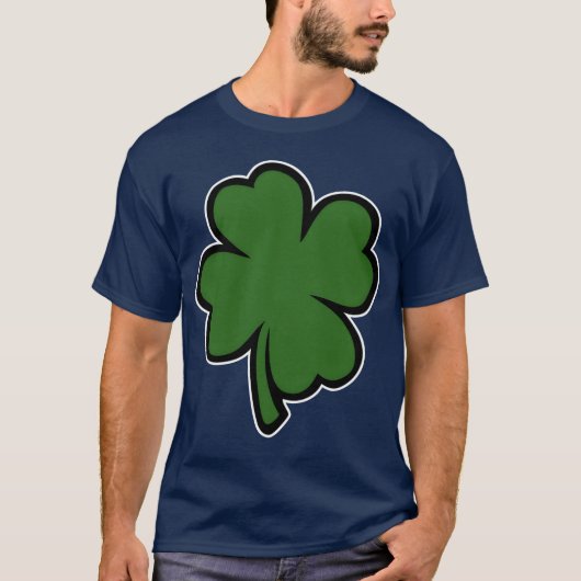 Kleeblatt Zitat lustig T-Shirt (Vorderseite)
