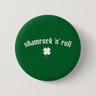 Kleeblatt zum St. Patrick's Day Button