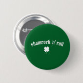 Kleeblatt zum St. Patrick's Day Button (Vorne & Hinten)