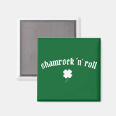 Kleeblatt zum St. Patrick's Day Magnet (Vorderseite/Rückseite)