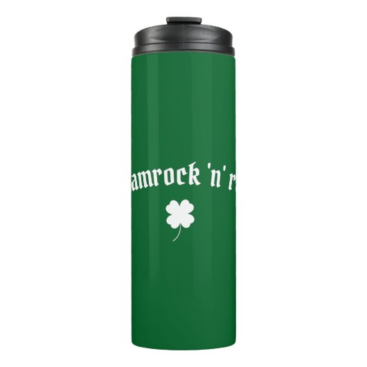 Kleeblatt zum St. Patrick's Day Thermosbecher (Vorderseite)