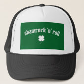Kleeblatt zum St. Patrick's Day Truckerkappe (Vorderseite)