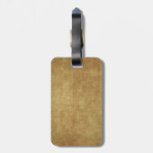 Kleeblatt zum Vintagen Hintergrund Gepäckanhänger (Rückseite vertikal)