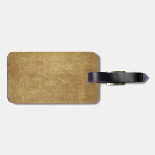 Kleeblatt zum Vintagen Hintergrund Gepäckanhänger (Rückseite horizontal)