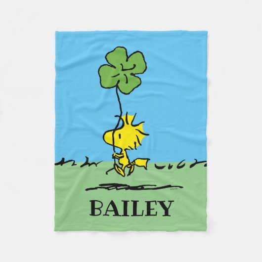 Kleeblatt zur Holzbeförderung Fleecedecke (Vorderseite)