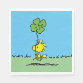 Kleeblatt zur Holzbeförderung Serviette (Vorderseite)