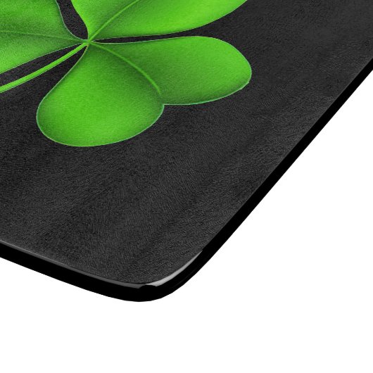 Kleeblatt zur Schwarzschneiderei Schneidebrett (Ecke)