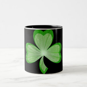 Kleeblatt zwei Töne Tasse schwarz