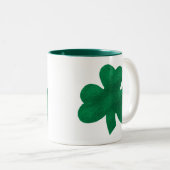 Kleeblatt Zweifarbige Tasse (VorderseiteRechts)