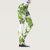 Kleeblattblumenstrauß, St Patrick Tag, grüner Klee Leggings (Rechts)