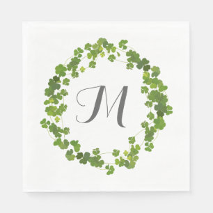 Kleeblattblumenstrauß, St Patrick Tag Serviette