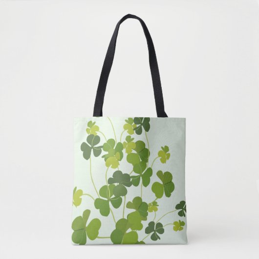 Kleeblattblumenstrauß, St Patrick Tag Tasche (Vorderseite)