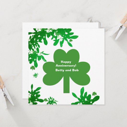 Kleeblätter (Vorderseite/Rückseite Beispiel)