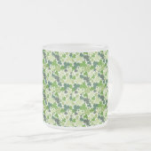 Kleeblätter 10 oz Mattierte Glass-Tasse Mattglastasse (VorderseiteRechts)