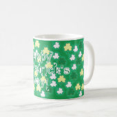 Kleeblätter an St Patrick Tag Kaffeetasse (VorderseiteRechts)
