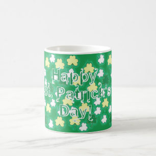 Kleeblätter an St Patrick Tag Kaffeetasse