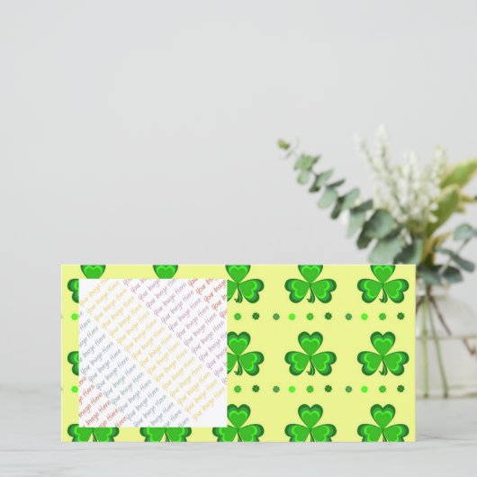 Kleeblätter auf Gold (Stehend Vorderseite)