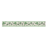 Kleeblätter aus Grün und Creme 3" Ripsband (Vorderseite)