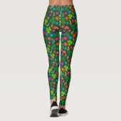 Kleeblätter, Blume und Rainbows St. Patrick's Day Leggings (Rückseite)