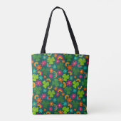 Kleeblätter, Blume und Rainbows St. Patrick's Day Tasche (Rückseite)