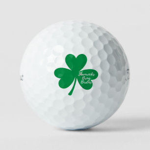 'Kleeblätter bringen Birdies' St. Patrick's Day-Sp Golfball