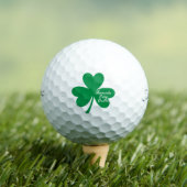 'Kleeblätter bringen Birdies' St. Patrick's Day-Sp Golfball (Insitu T-Shirt)