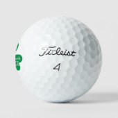 'Kleeblätter bringen Birdies' St. Patrick's Day-Sp Golfball (Logo)