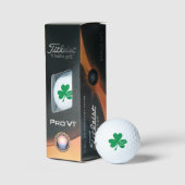 'Kleeblätter bringen Birdies' St. Patrick's Day-Sp Golfball (Verpackung)