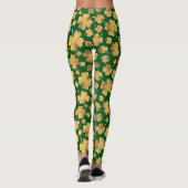 Kleeblätter der Golden Foil Lucky Clovers Leggings (Rückseite)