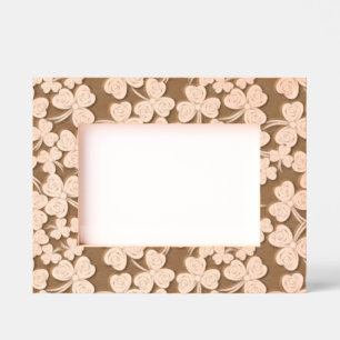 Kleeblätter Design gravierte Rahmen