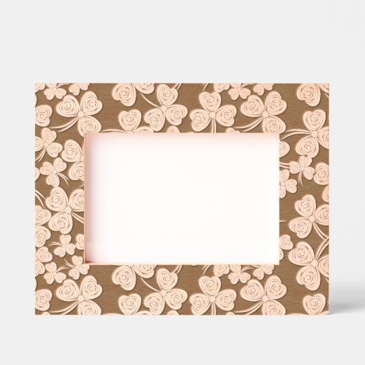 Kleeblätter Design gravierte Rahmen (Vorderseite)