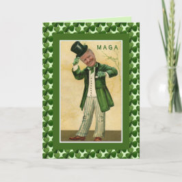Kleeblätter Donald- Trumpst. Patricks TagMAGA Karte