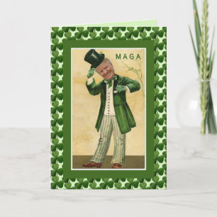 Kleeblätter Donald- Trumpst. Patricks TagMAGA Karte