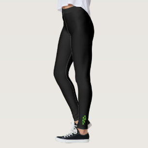 Kleeblätter: Einfache schwarze Leggings
