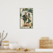 Kleeblätter für Glück Poster (Küche)