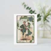 Kleeblätter für Glück Postkarte (Stehend Vorderseite)