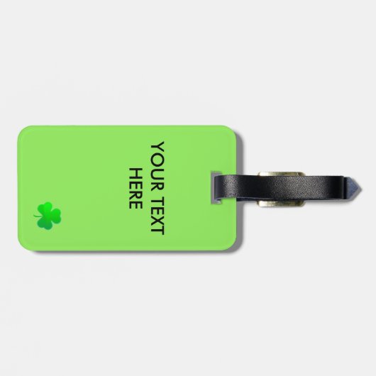 Kleeblätter Gepäckmarke Gepäckanhänger (Rückseite horizontal)