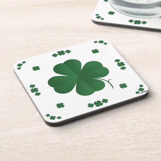 Kleeblätter Getränkeuntersetzer (Linke Seite)