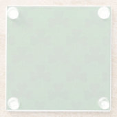 Kleeblätter Glasuntersetzer (Rückseite)