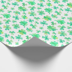 Kleeblätter grün geschenkpapier