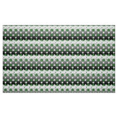 Kleeblätter, grün und weiß auf geruchtem Feld Stoff (Fat Quarter (45,7 x 55,9 cm))