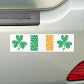 Kleeblätter in einer Flagge Autoaufkleber (Auf Auto)